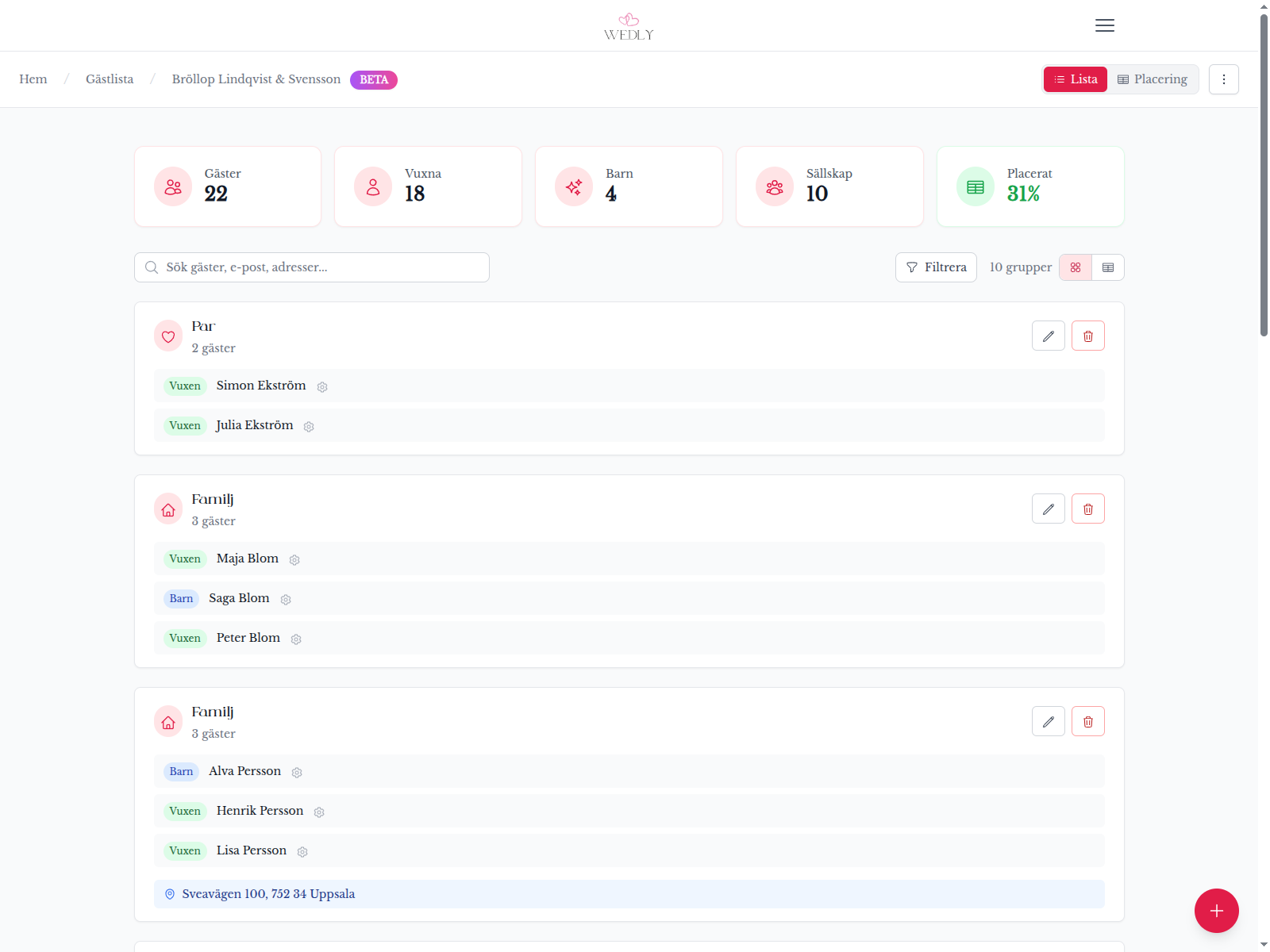 Gästlistans namn uppdaterat!